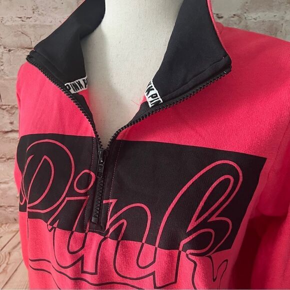 Victoria’s Secret Pink 1/4 zip pullover sweatshirt - Picture 3 of 5